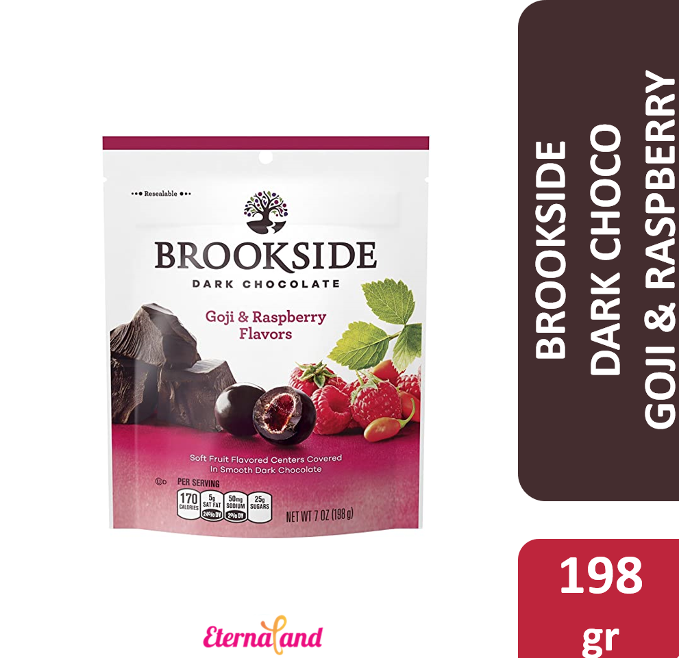 Brookside Dark Chocolate Goji & Raspberry Flavors 7-Oz