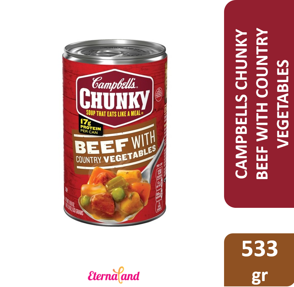Campbells Chunky Beef with Country Vegetables 18.8 oz