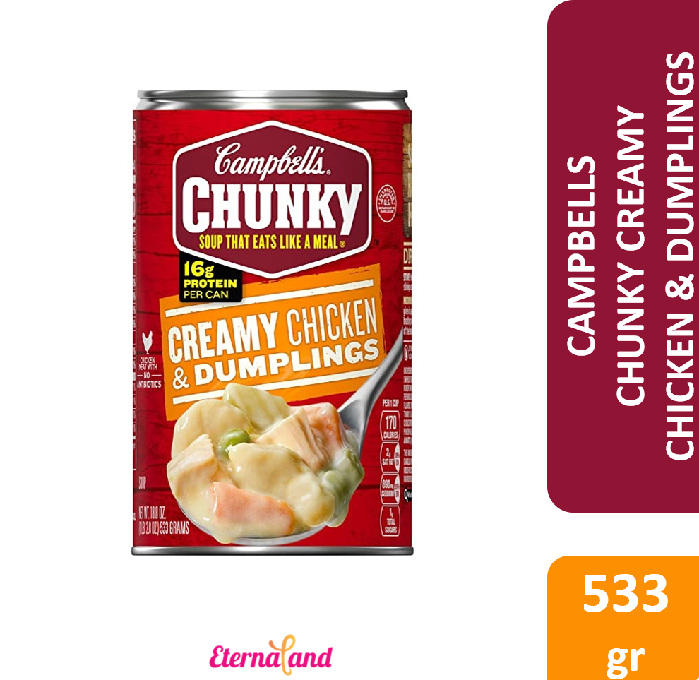 Campbells Chunky Creamy Chicken & Dumplings Soup 18.8 oz