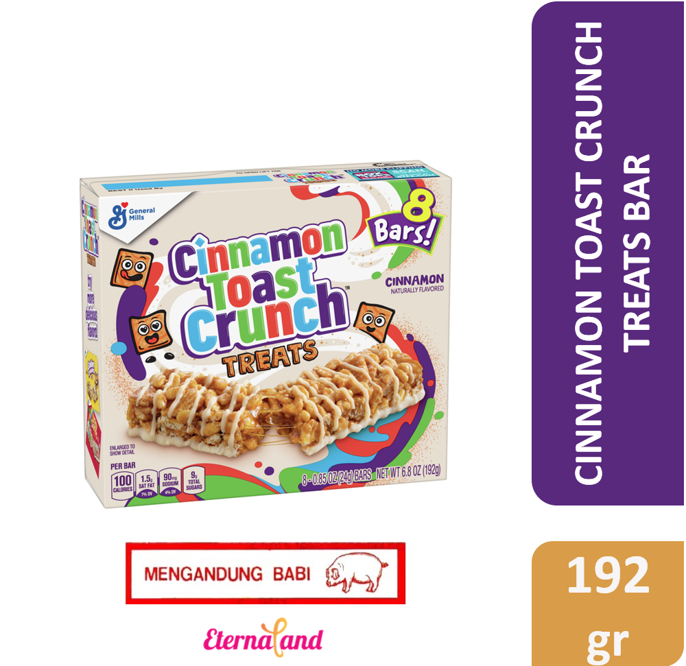 Cinnamon Toast Crunch Treats 8 Bar 6.8 oz