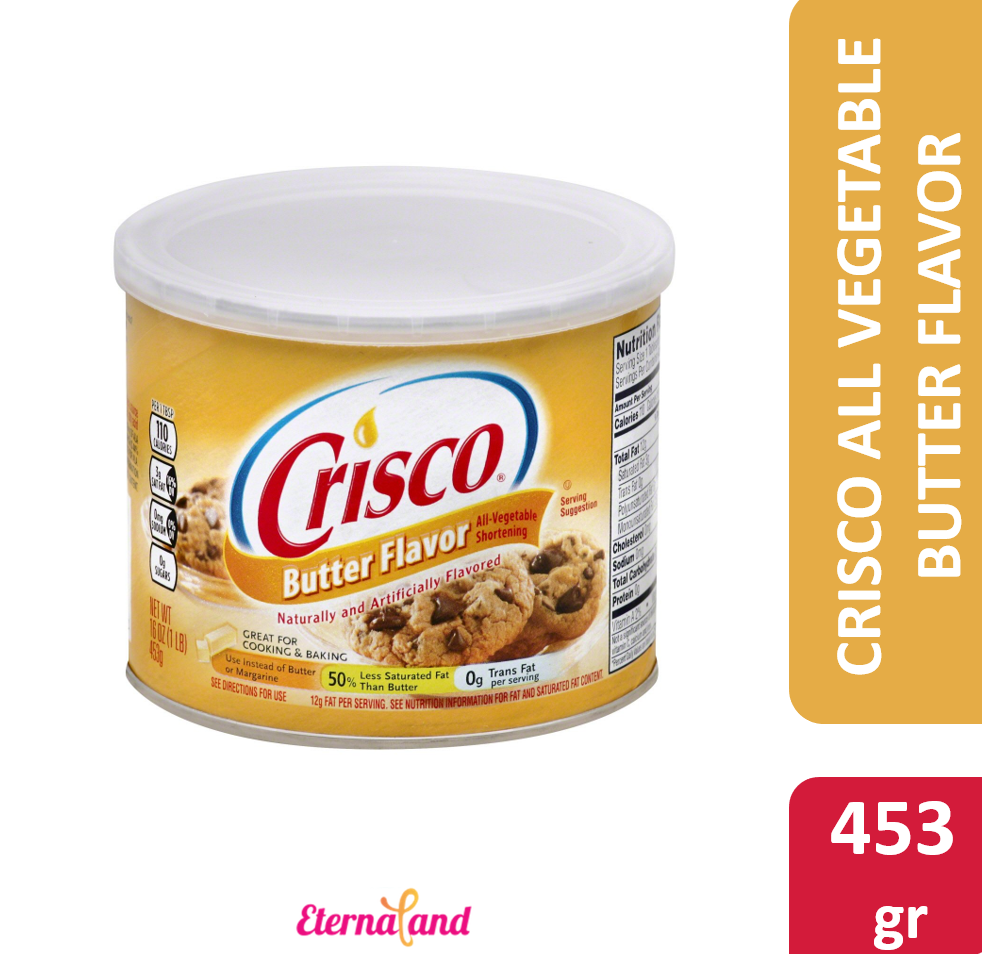 Crisco All Vegetable Butter Flavor 16 Oz