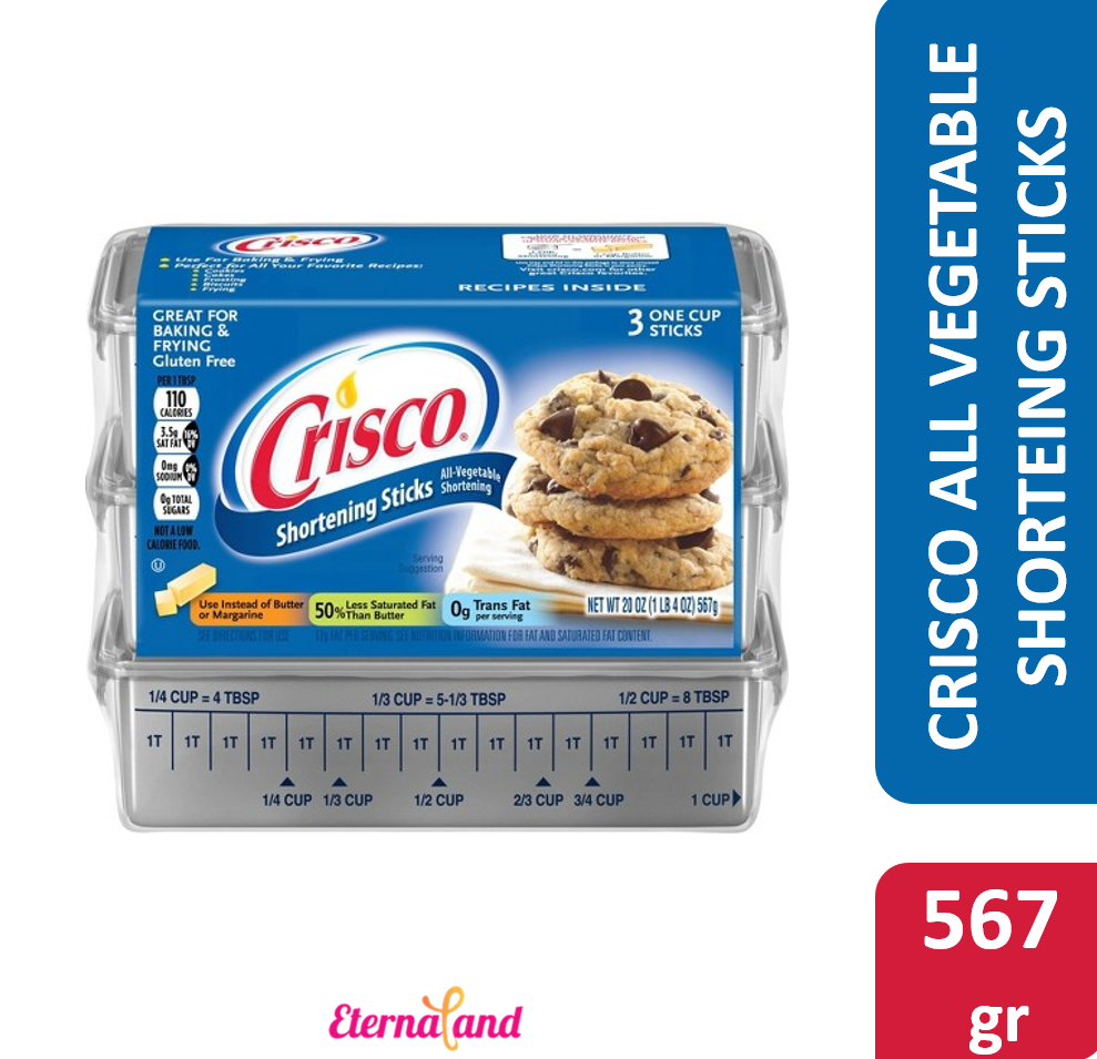 Crisco All Vegetable Shortening Sticks 20 oz