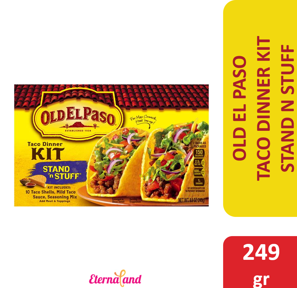 Old El Paso Taco Dinner Kit Stand N Stuff 8.8 oz
