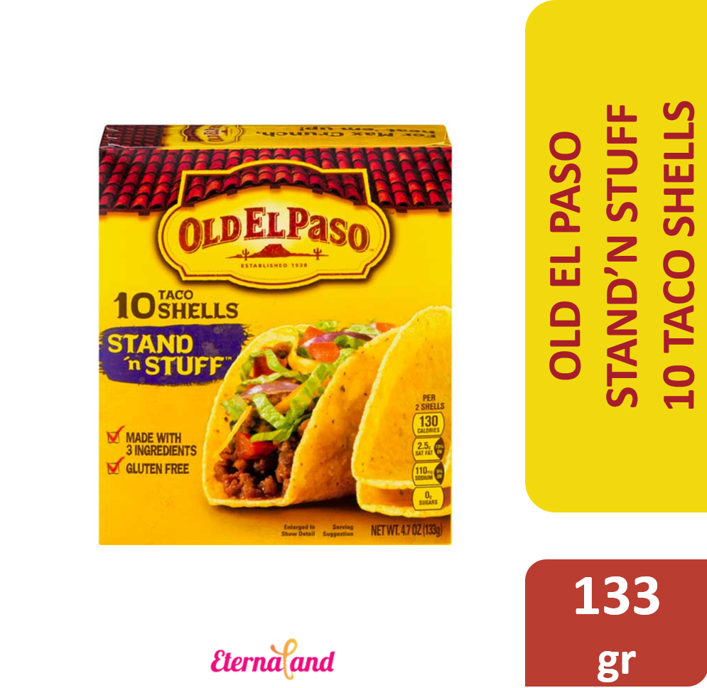 Old El Paso Taco Shells Stand n Stuff Yellow Corn 4.7 oz