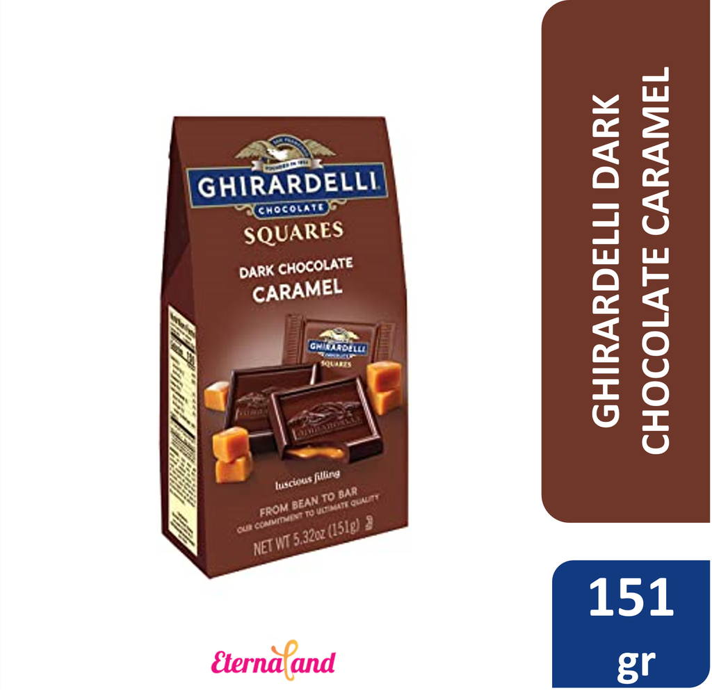 Ghirardelli Chocolate Squares Dark &amp; Caramel Filled 5.32 oz