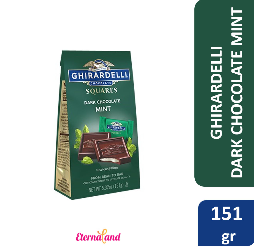 Ghirardelli Dark Chocolate with Mint Squares 5.32 oz