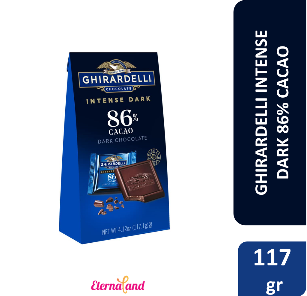 Ghirardelli Intense Dark Midnight Reveries 86% Cacao Squares 4.12 oz