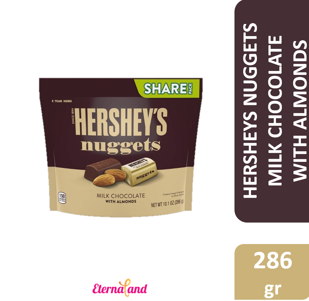 Hersheys Nuggets Milk Chocolate with Almond 10.2 oz