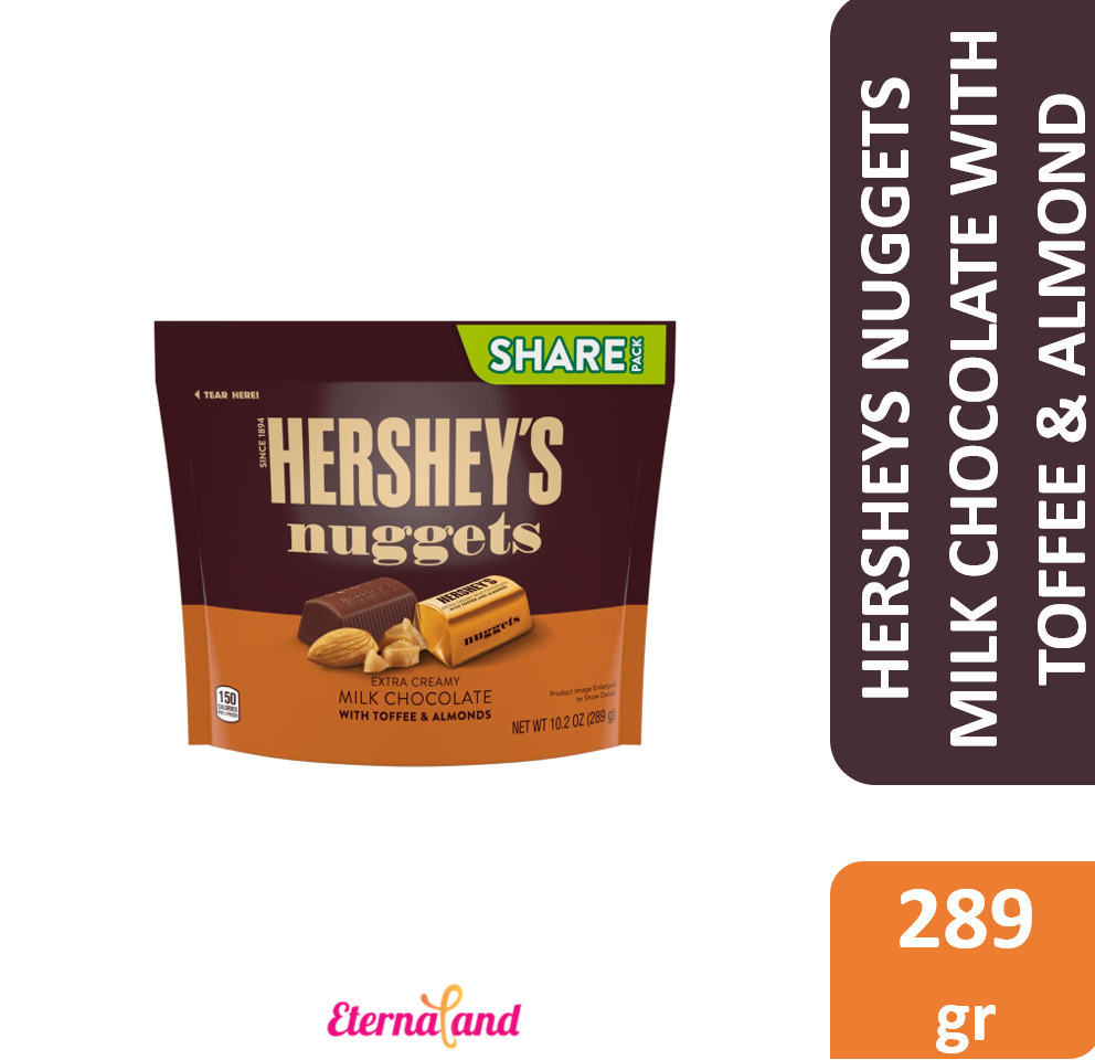 Hersheys Nuggets Toffee and Almond 10.2 oz