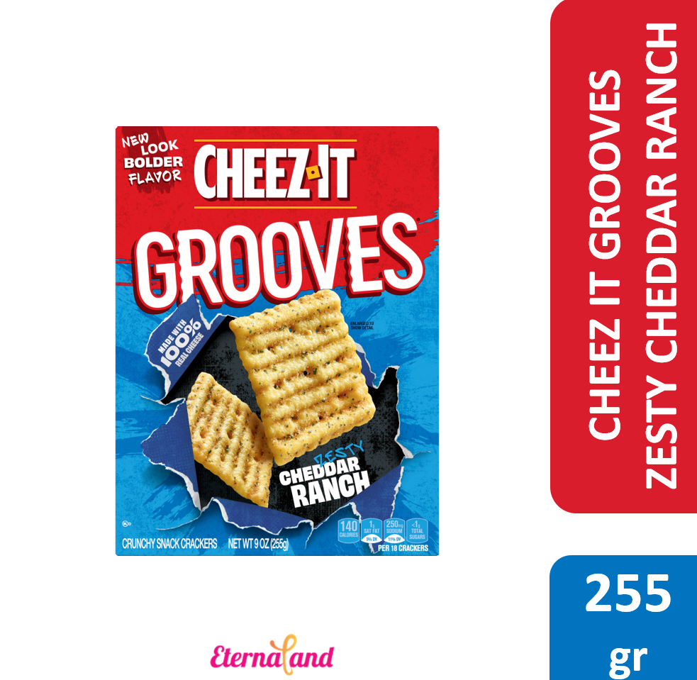 Cheez it Grooves Zesty Cheddar Ranch 9 oz