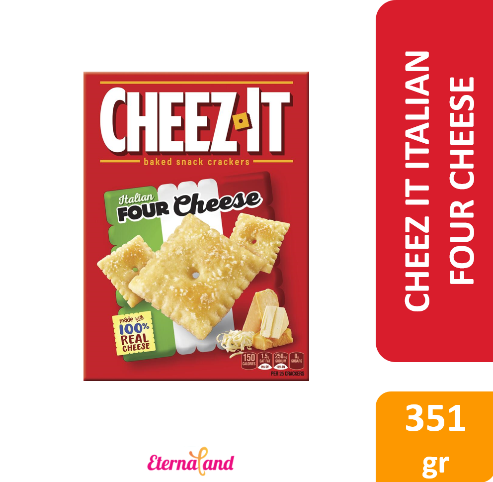 Cheez It Italian Four Cheese Baked Snack Crackers 12.4 oz