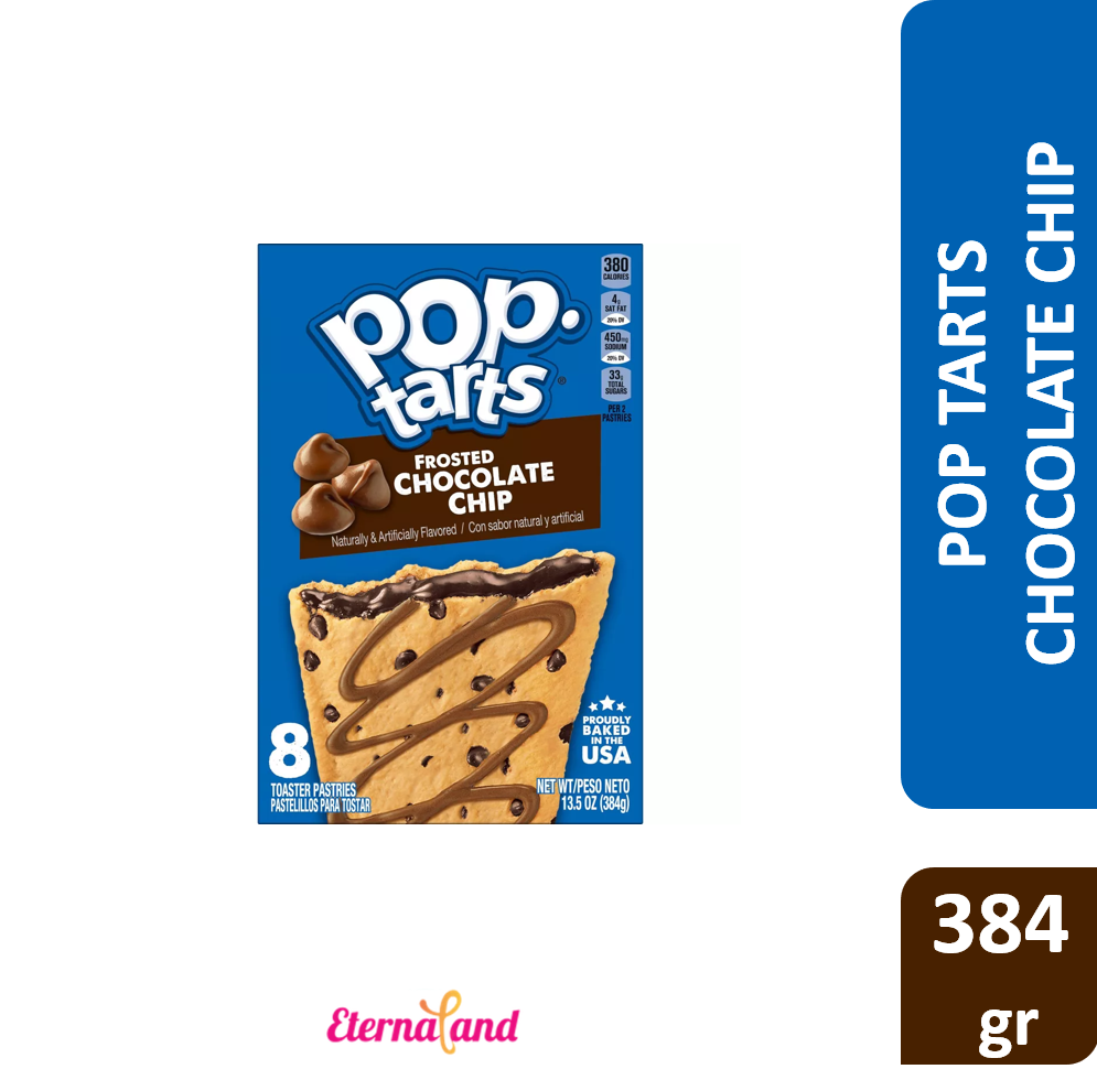 Kelloggs Pop Tarts Frosted Chocolate Chip 8 Ct, 13.5 oz