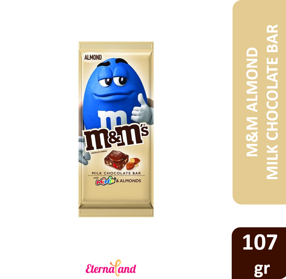 M&amp;M Bar Almond Chocolate Tablet 3.9 oz