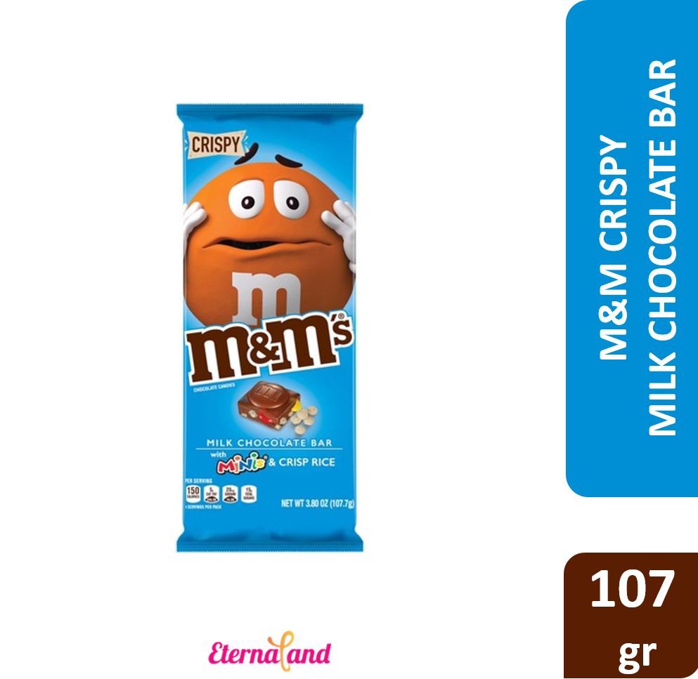 M&amp;M Bar Crispy Chocolate Tablet 3.8 oz