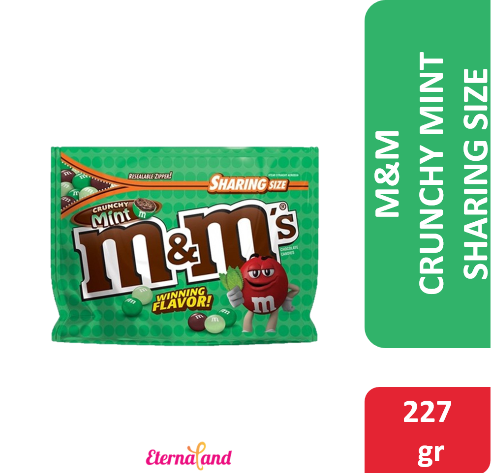 M&amp;M Crunchy Mint Chocolate 8 oz