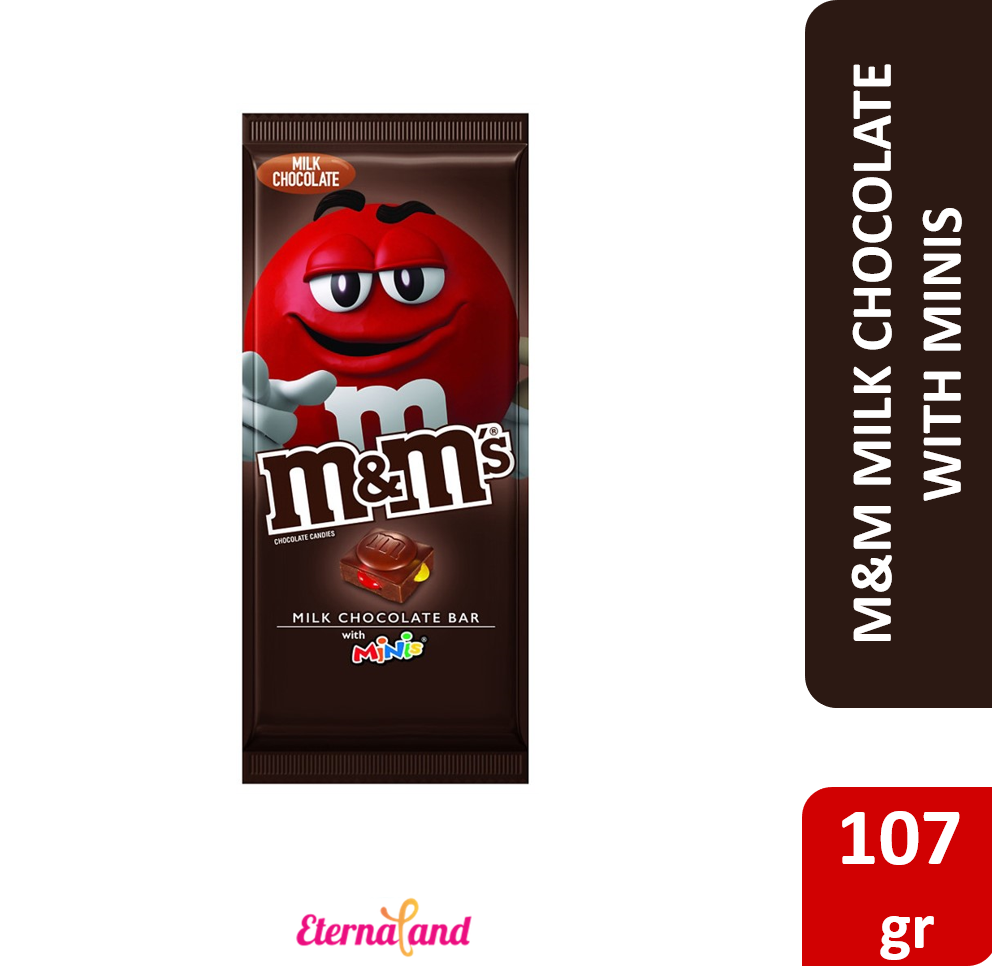 M&M Bar Milk Chocolate with Minis 4 oz