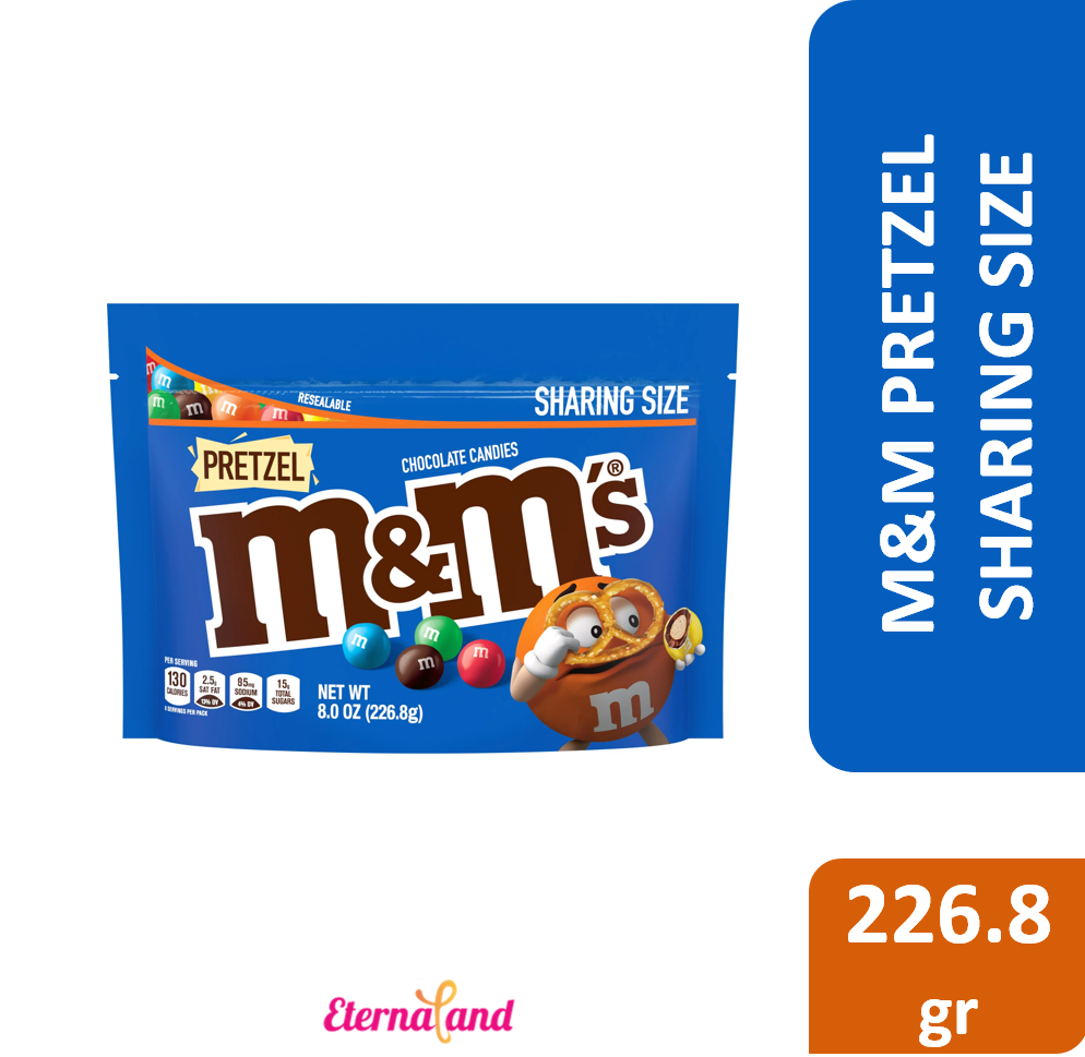 M&M Pretzel 8 oz