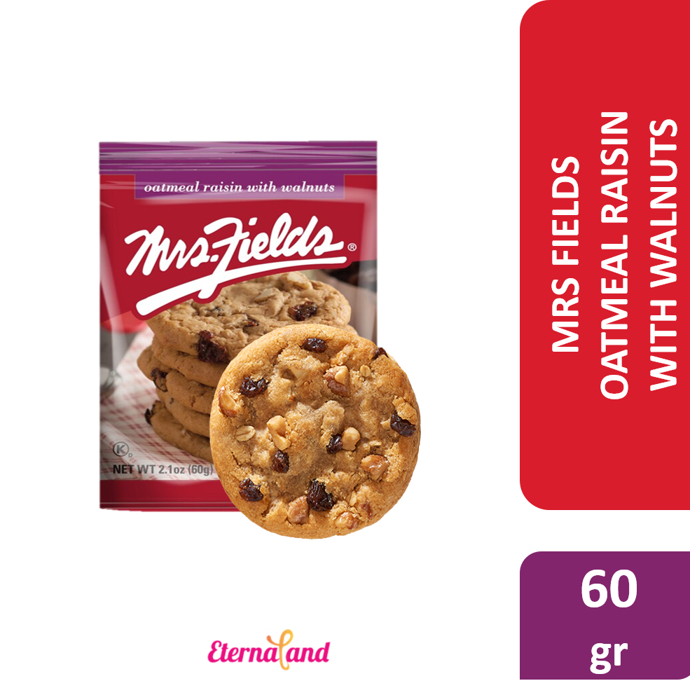 Mrs Fields Oatmeal Raisin Walnut Cookies 2.1 oz