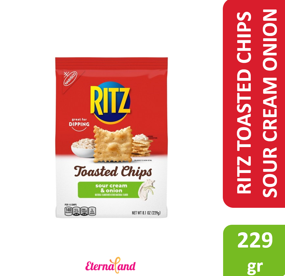 Ritz Toasted Chips Sour Cream and Onion 8.1 oz