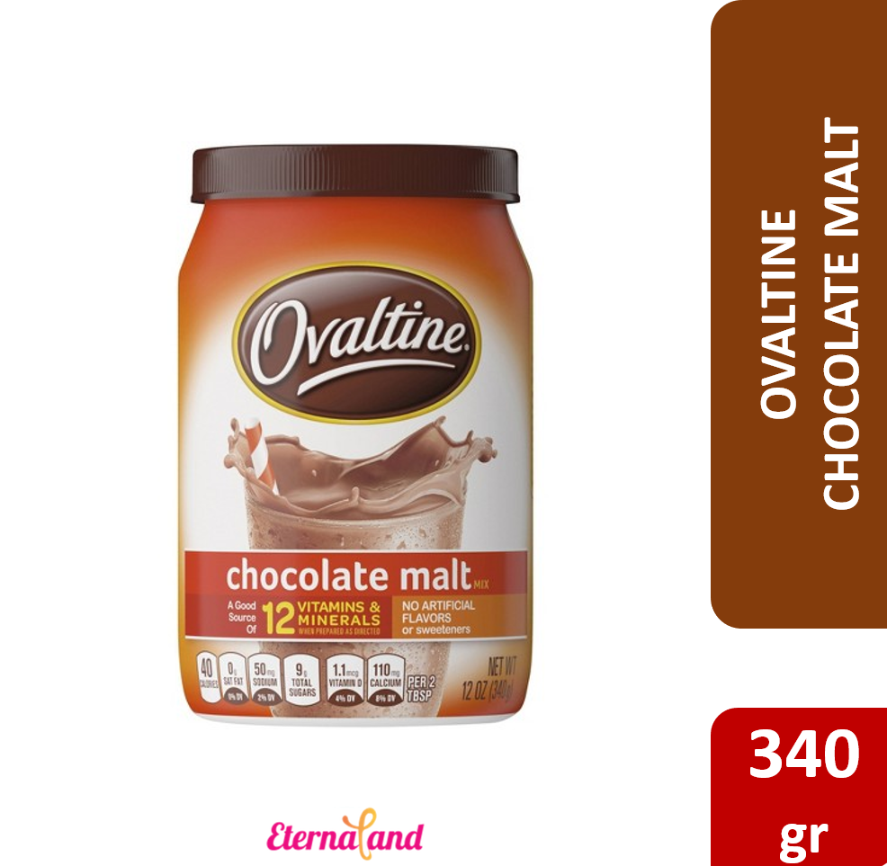 Ovaltine Chocolate Malt 12 Oz