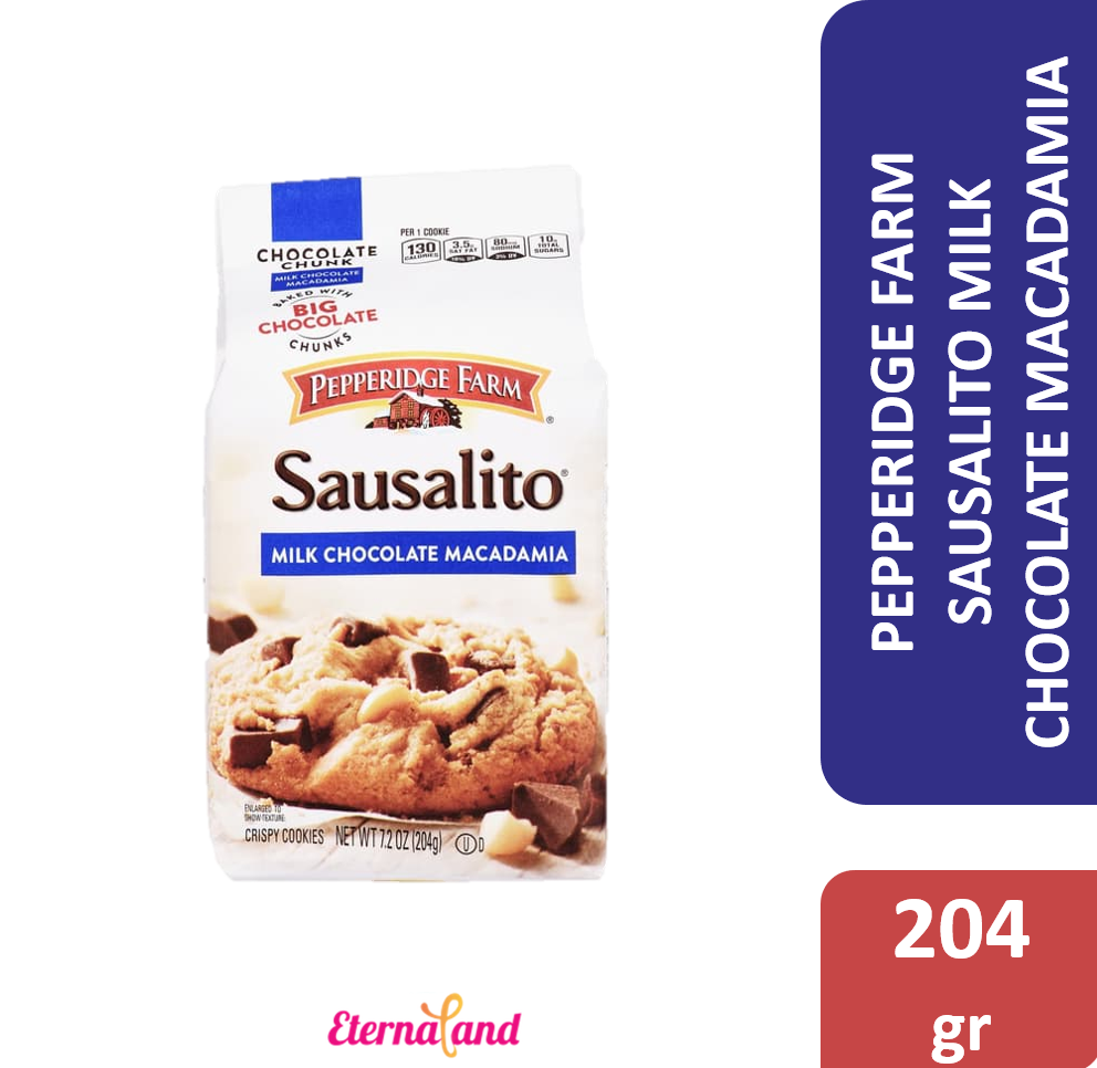 Pepperidge Farm Sausalito Crispy Milk Chocolate Macadamia Cookies 7.2oz
