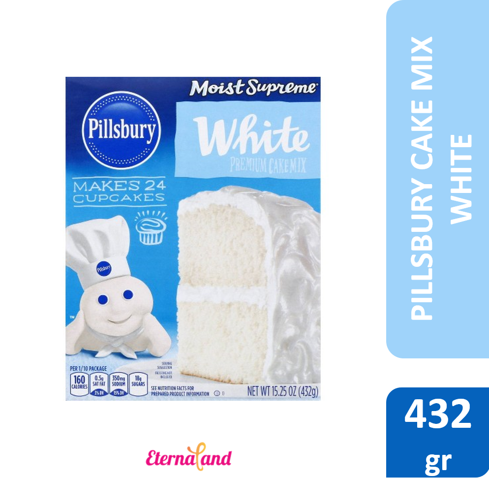 Pillsbury Cake Mix White Premium 15.25 Oz