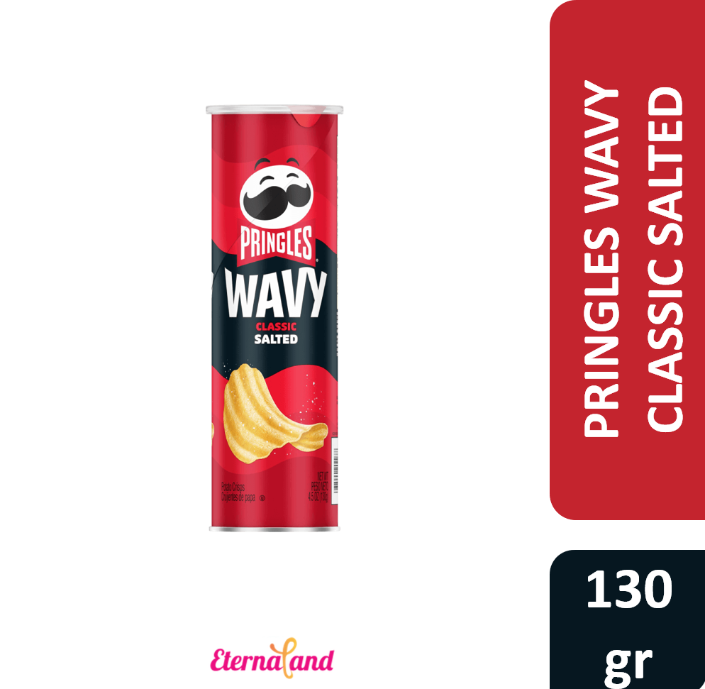 Pringles Wavy Classic Salted 4.5 Oz