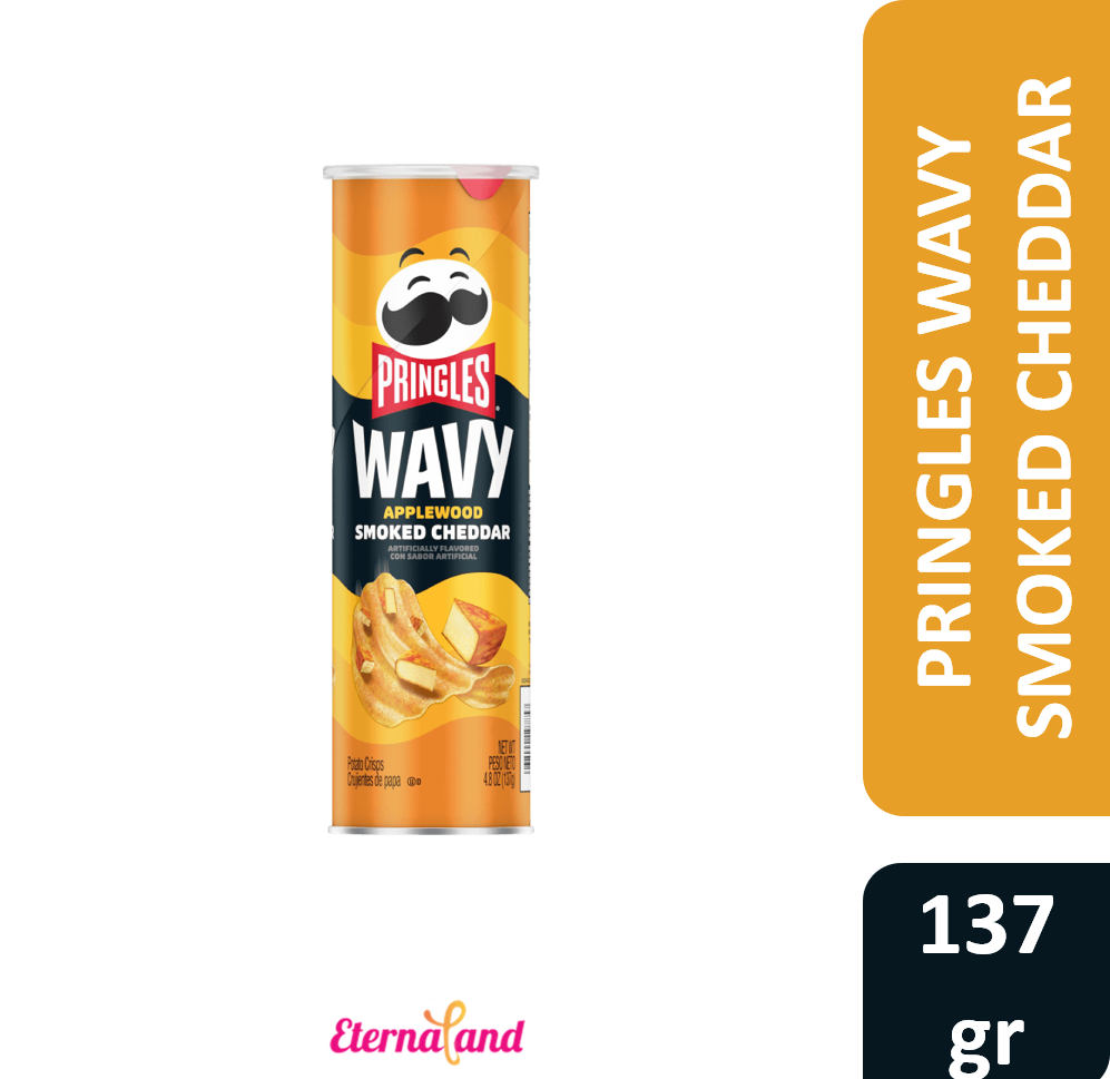 Pringles Wavy Smoked Cheddar 4.8 Oz