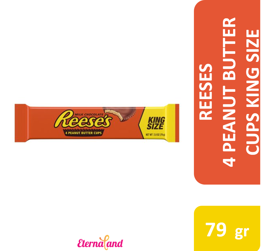 Reeses 4 Peanut Butter Cup King Size 2.8-Oz