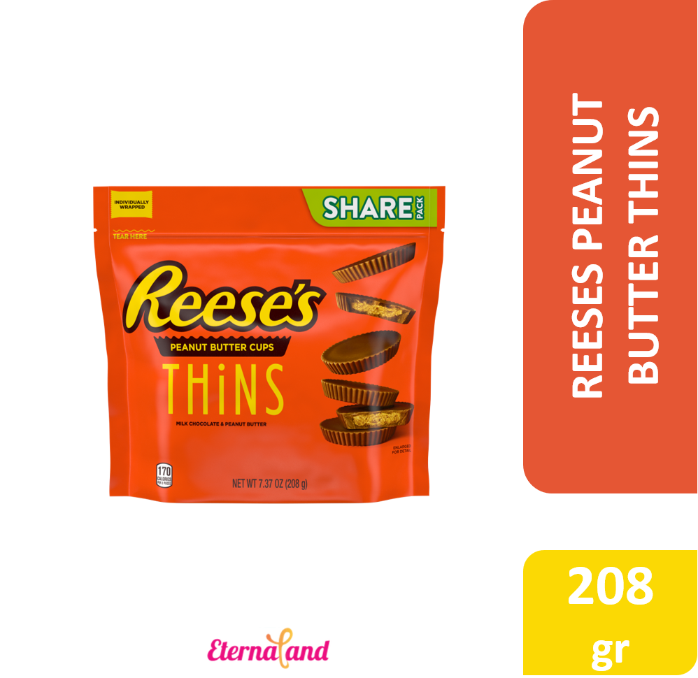 Reeses Thins Milk Peanut Butter Cups  7.37 oz