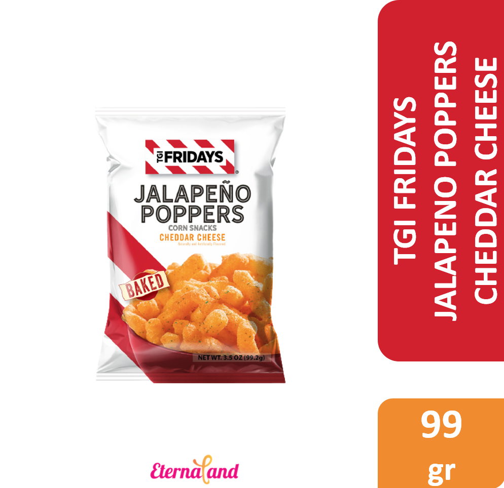 TGI Fridays Jalapeno Poppers Cheddar Cheese 3.5 oz