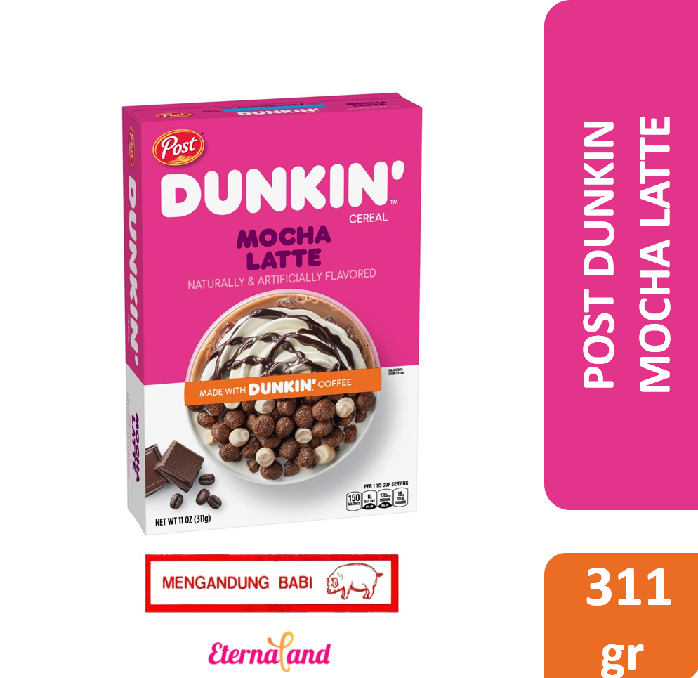 Post Dunkin Donut Mocha Latte 11 oz
