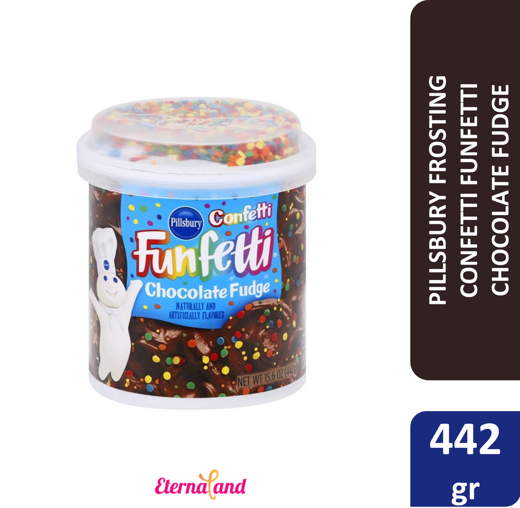 Pillsbury Frosting Confetti Funfetti Chocolate Fudge 15.6 oz