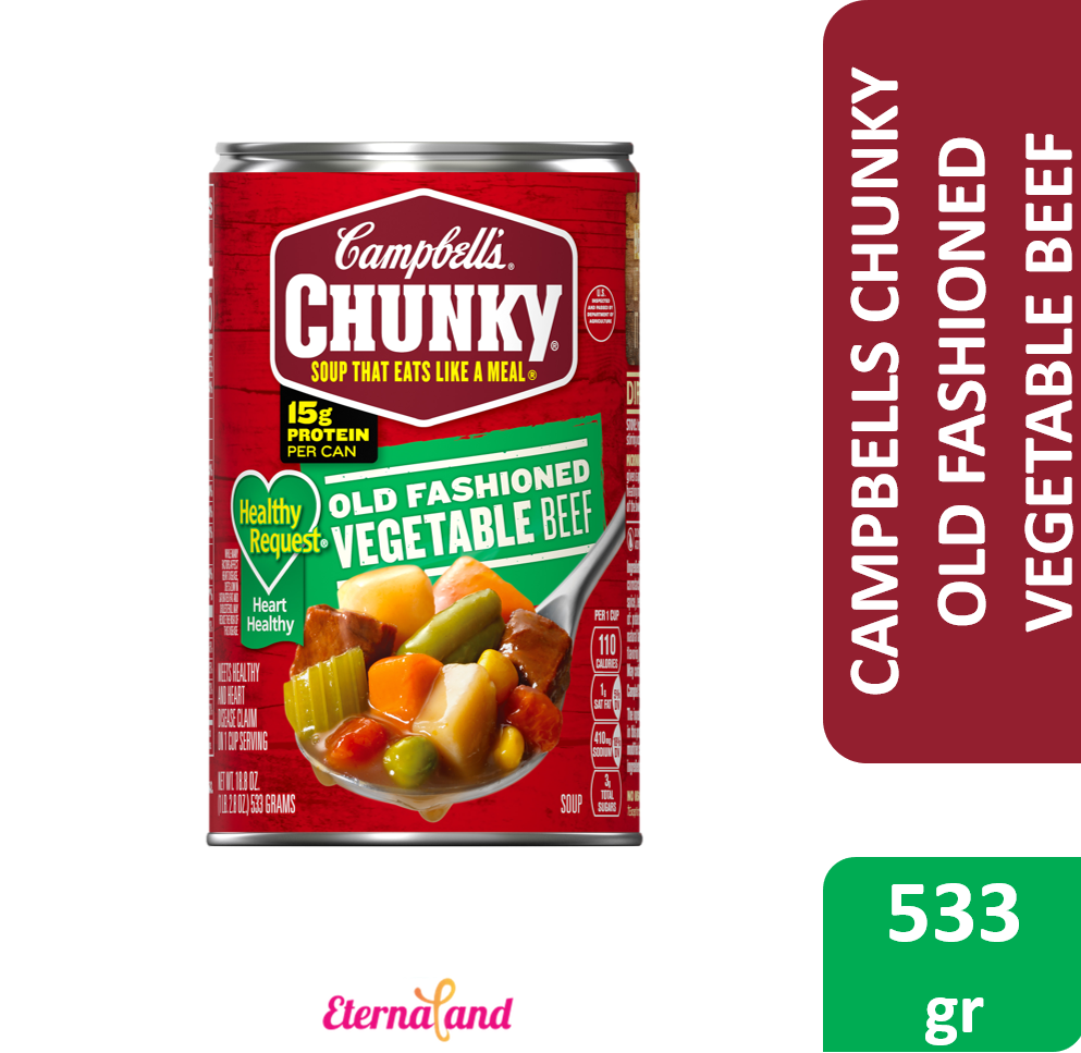 Campbells Chunky Old Fashioned Vegetable Beef Soup 18.8 oz