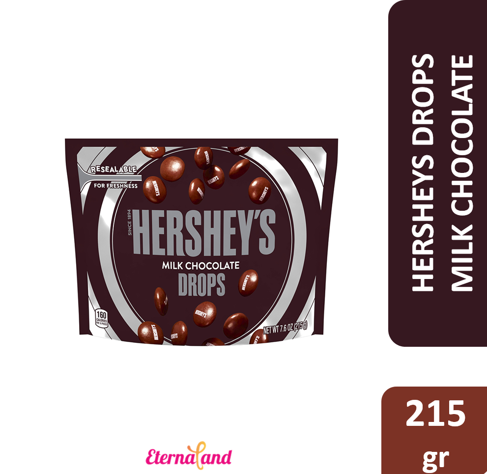 Hersheys Milk Chocolate Drops Candy 7.6 Oz