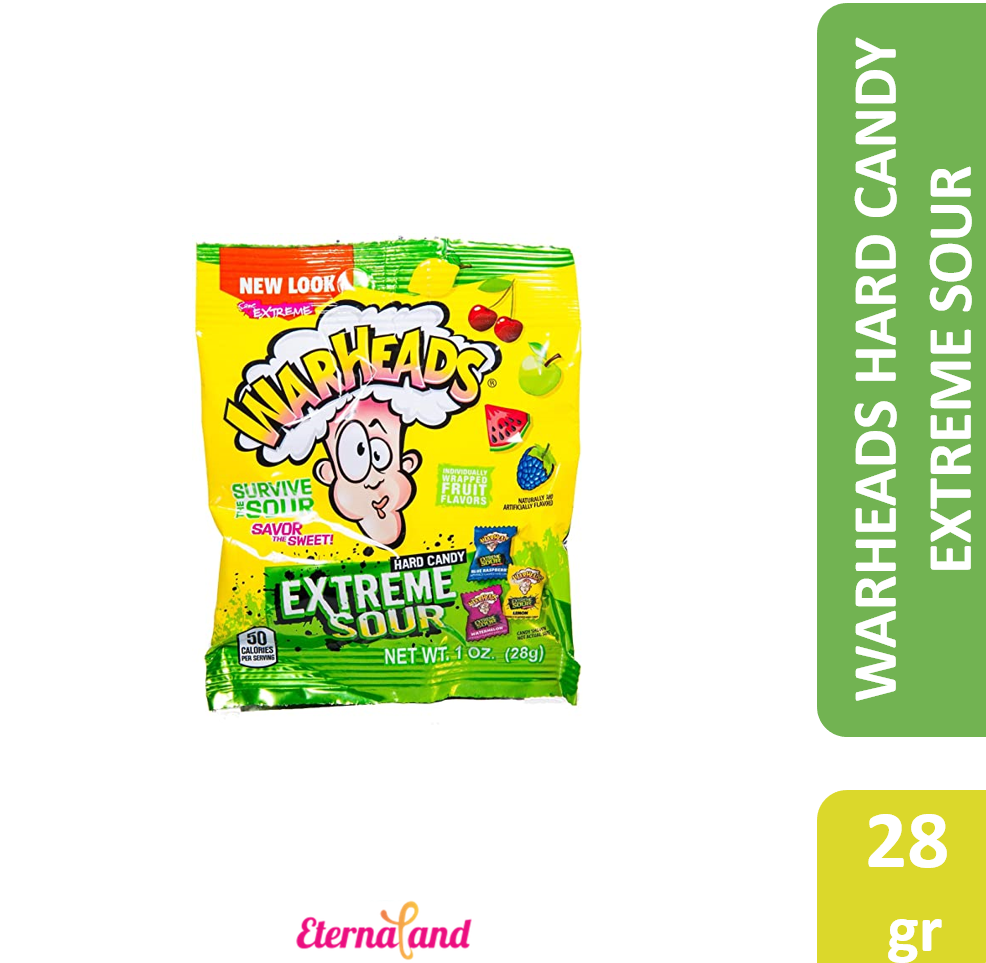 Warheads Extreme Sour Hard Candy 1 Oz