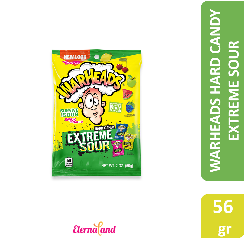 Warheads Extreme Sour Hard Candy 2 oz