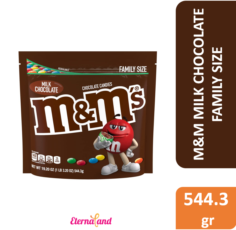 M&amp;M Milk Chocolate 19.2 oz