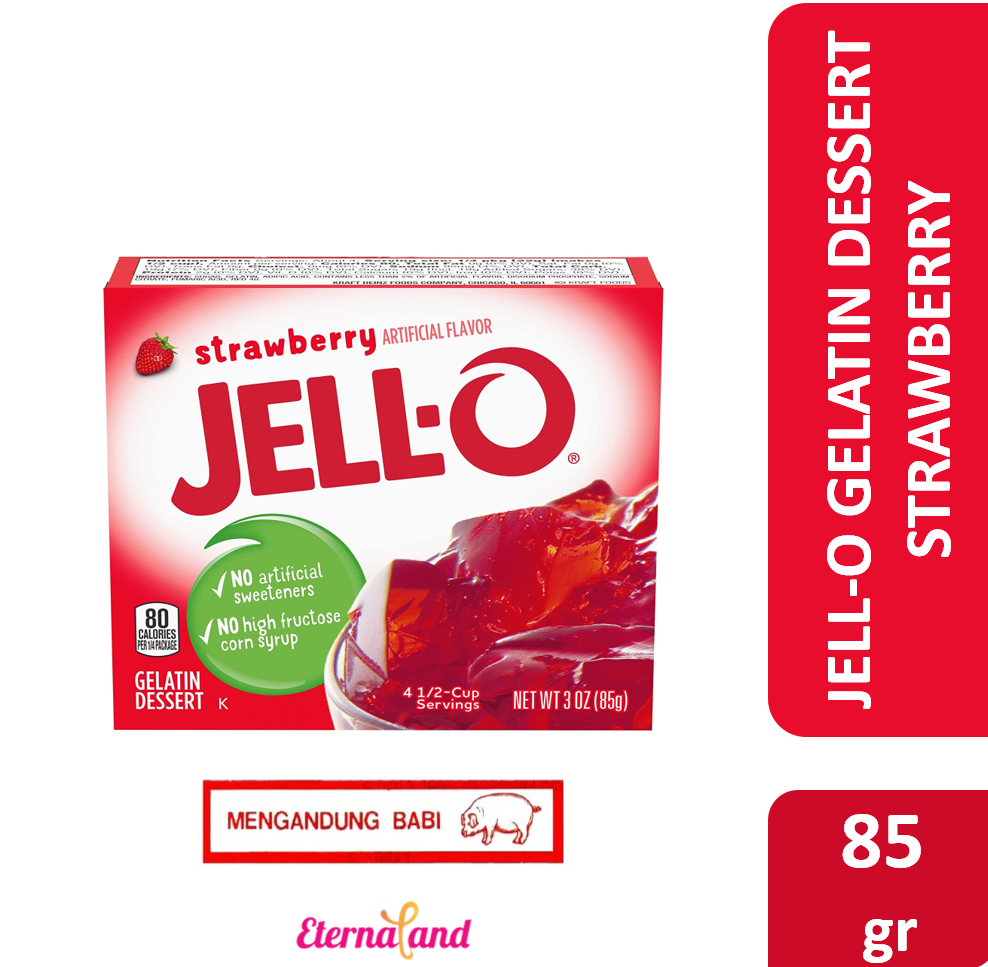 Jell-O Gelatin Strawberry 3 oz