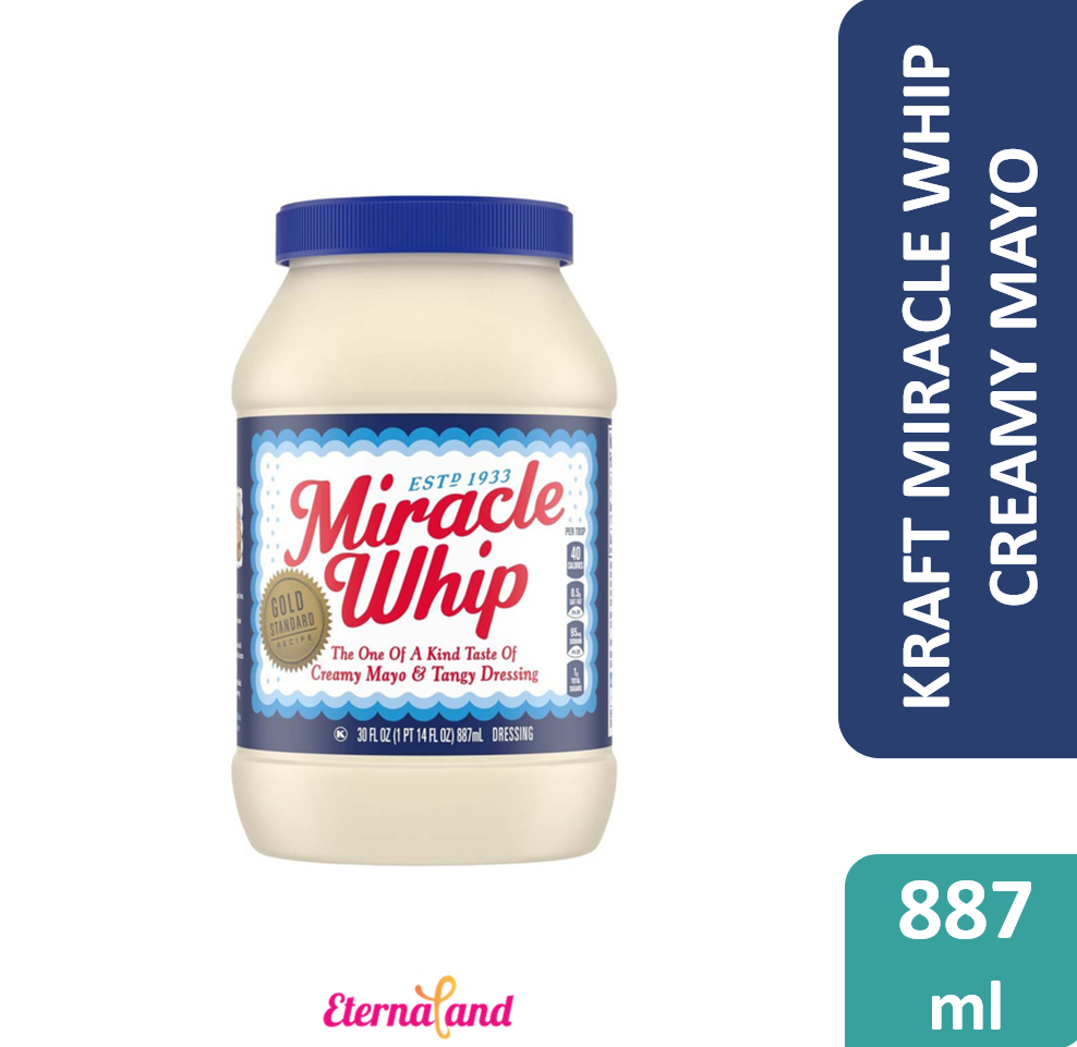 Kraft Miracle Whip Creamy Mayo &amp; Tangy Dressing 30 Oz