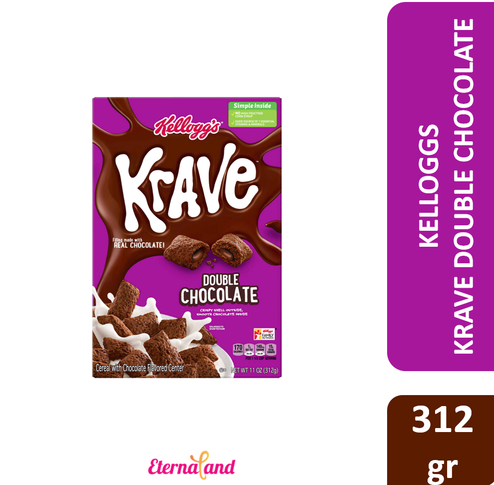 Kelloggs Krave Double Chocolate 11 oz