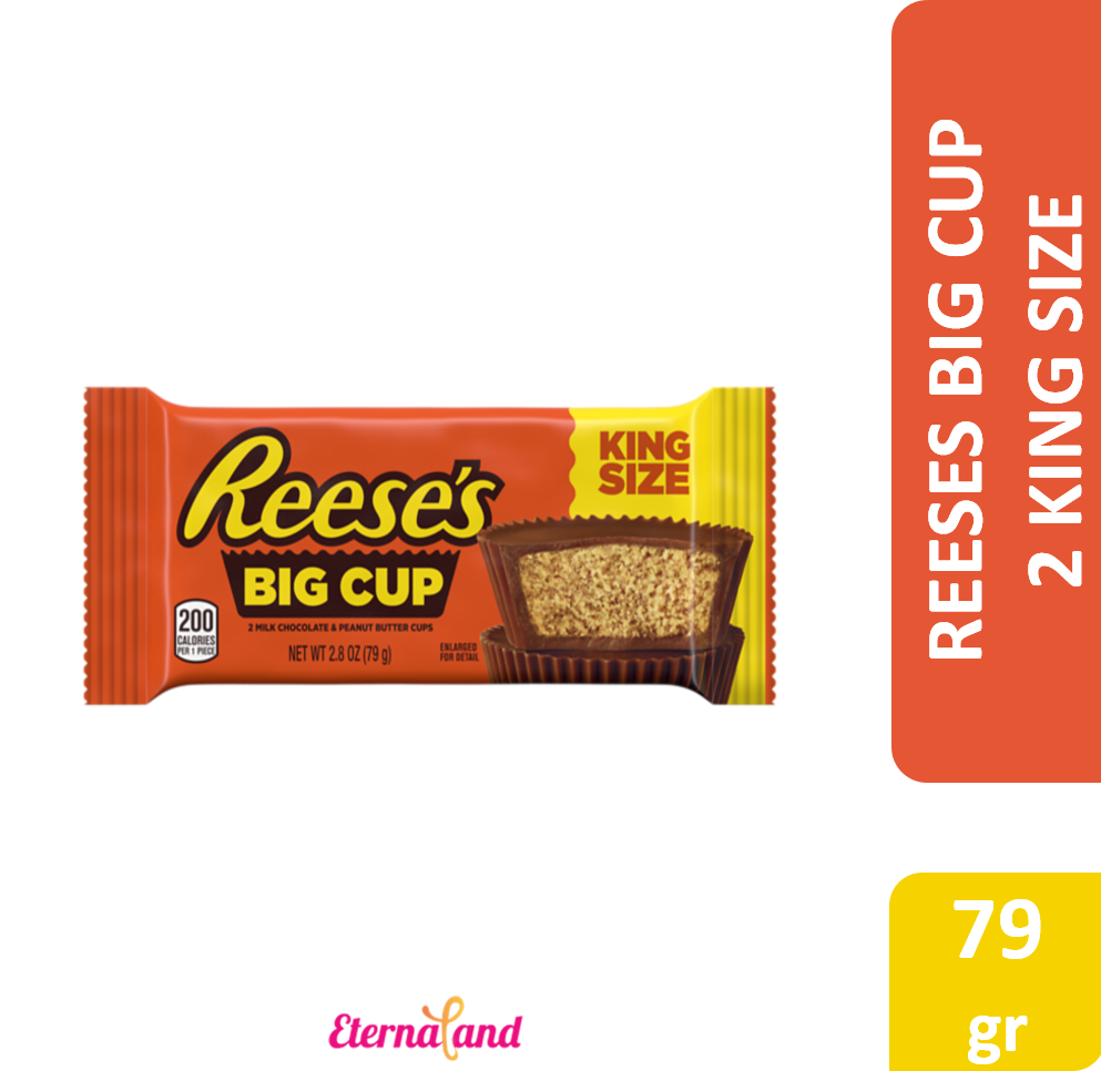 Reeses Big Cup 2 King Size 2.8 Oz