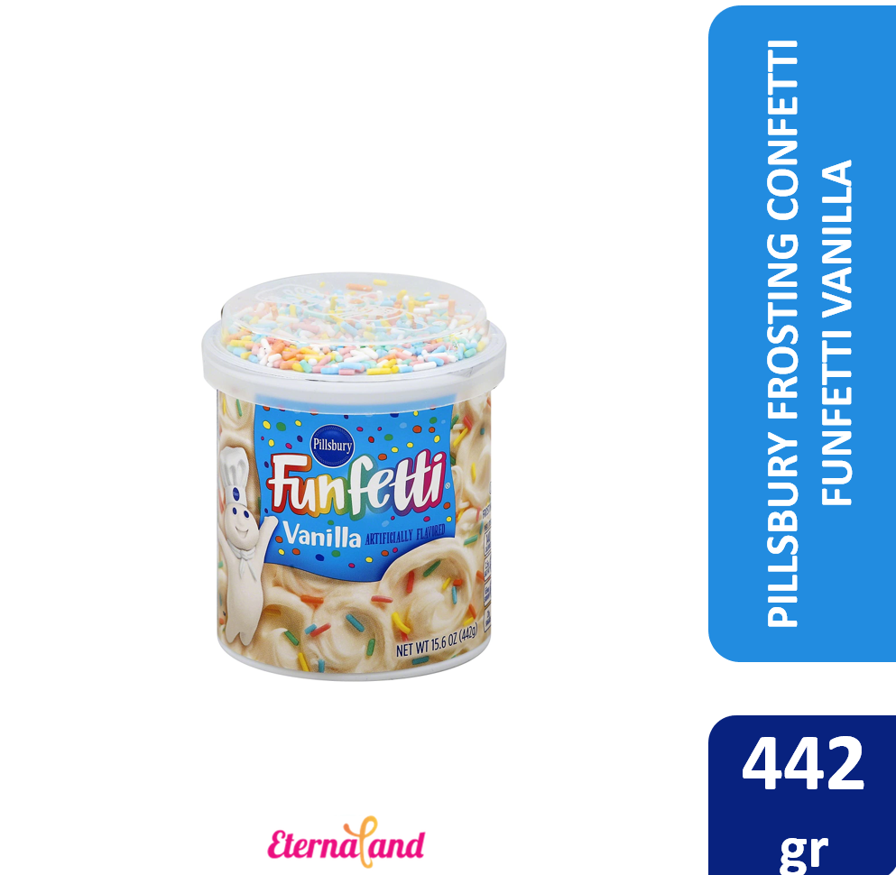 Pillsbury Frosting Confetti Funfetti Vanilla 15.6 oz