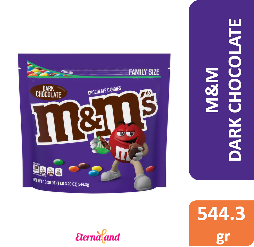 M&amp;M Dark Chocolate 19.2 oz