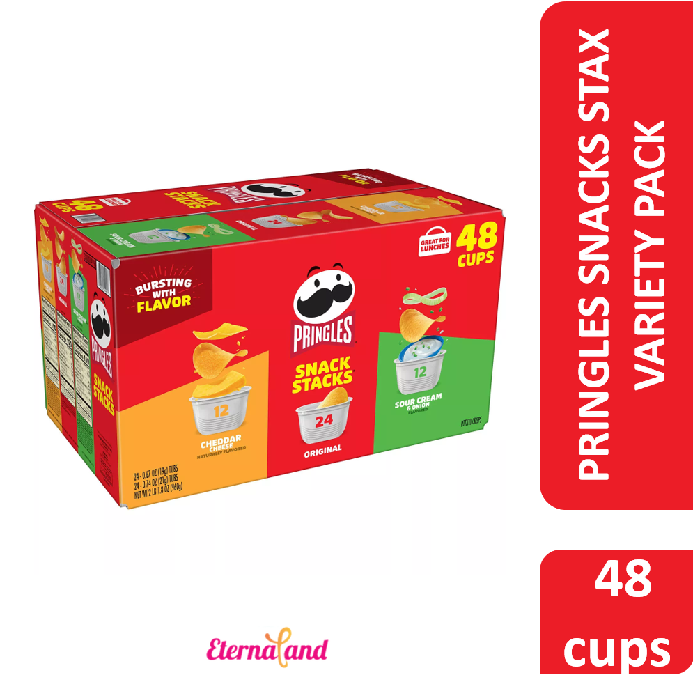 Pringles Snacks Stacks Variety Pack 48 ct