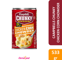 [051000038135] Campbells Chunky Chicken Corn Chowder Soup 18.8 oz