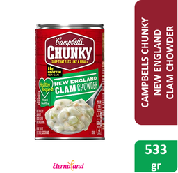 [051000167774] Campbells Chunky New England Clam Chowder Soup 18.8 oz