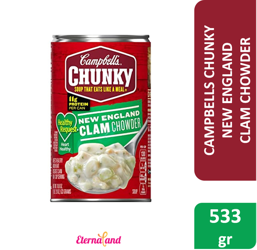 [051000167774] Campbells Chunky New England Clam Chowder Soup 18.8 oz