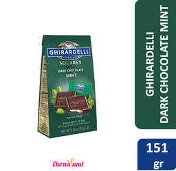 [747599306525] Ghirardelli Dark Chocolate with Mint Squares 5.32 oz