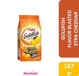 [014100085485] Goldfish Baked Snack Crackers Flavor Blasted Xtra Cheddar